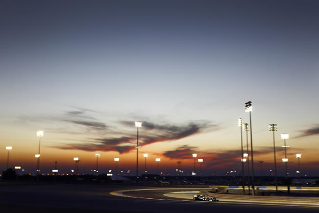 Bahrain International Circuit by night