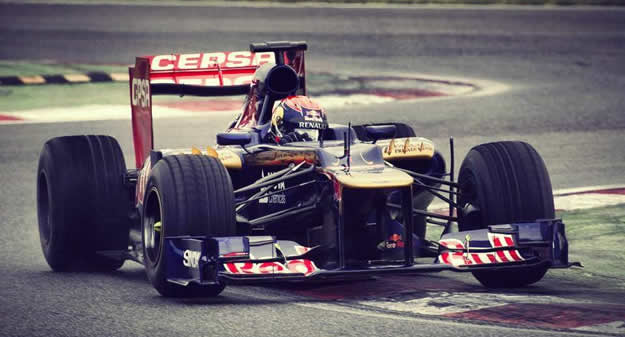 Max Verstappen al primo test con la Toro Rosso