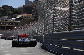 Sergio Perez in action a Monaco