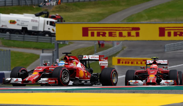 Ferrari - GP Austria - Alonso e Raikkonen in pista