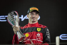 Una foto di Charles Leclerc al GP di Abu Dhabi 2022